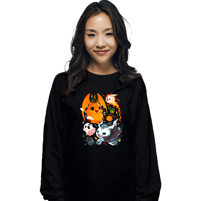 Daily_Deal_Shirts Long Sleeve Shirts, Unisex / Small / Black Digi Halloween
