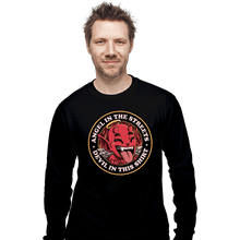 Load image into Gallery viewer, Secret_Shirts Long Sleeve Shirts, Unisex / Small / Black Angel In The Streets
