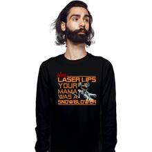 Load image into Gallery viewer, Secret_Shirts Long Sleeve Shirts, Unisex / Small / Black Hey, Laser Lips!
