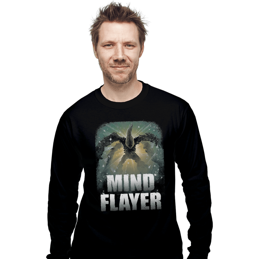 Shirts Long Sleeve Shirts, Unisex / Small / Black The Mind Flayer