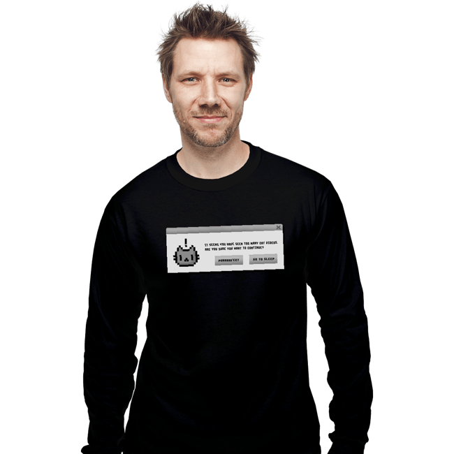 Shirts Long Sleeve Shirts, Unisex / Small / Black Alert Cat