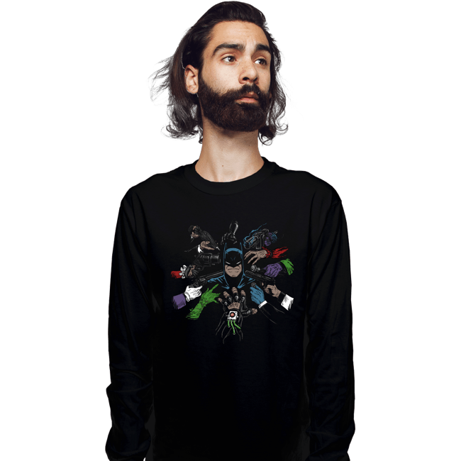 Secret_Shirts Long Sleeve Shirts, Unisex / Small / Black Batwick Tee