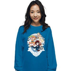 Secret_Shirts Long Sleeve Shirts, Unisex / Small / Sapphire The Sky Pirates