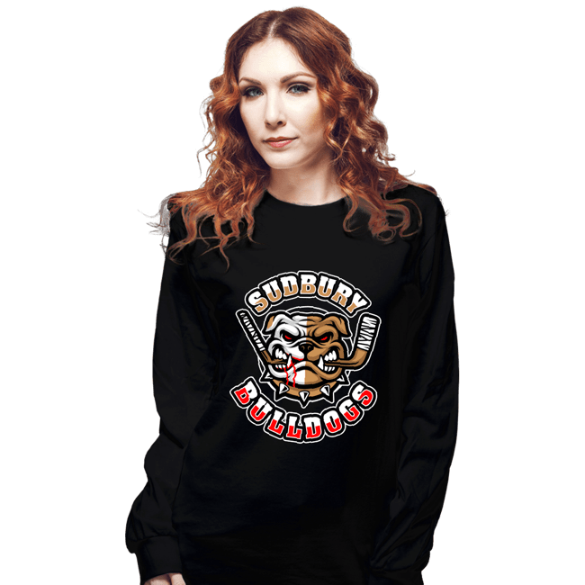 Daily_Deal_Shirts Long Sleeve Shirts, Unisex / Small / Black Bulldogs