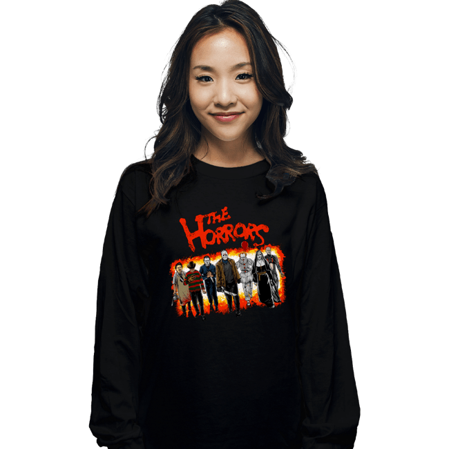 Daily_Deal_Shirts Long Sleeve Shirts, Unisex / Small / Black The Horrors