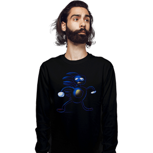 Shirts Long Sleeve Shirts, Unisex / Small / Black Sanic