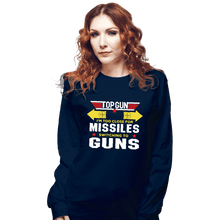 Load image into Gallery viewer, Shirts Long Sleeve Shirts, Unisex / Small / Navy Switching To Guns
