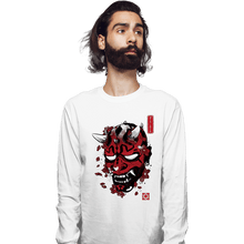 Load image into Gallery viewer, Daily_Deal_Shirts Long Sleeve Shirts, Unisex / Small / White Darth Oni
