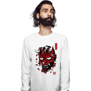 Daily_Deal_Shirts Long Sleeve Shirts, Unisex / Small / White Darth Oni