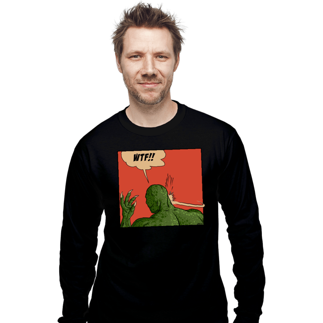 Secret_Shirts Long Sleeve Shirts, Unisex / Small / Black Lizard Slap