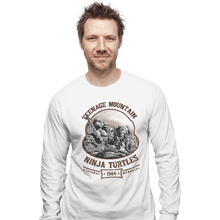 Load image into Gallery viewer, Shirts Long Sleeve Shirts, Unisex / Small / White Teenage Mountain
