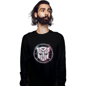 Shirts Long Sleeve Shirts, Unisex / Small / Black Autobots Glitch