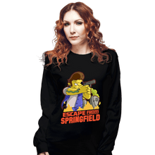 Load image into Gallery viewer, Daily_Deal_Shirts Long Sleeve Shirts, Unisex / Small / Black Escape From Springfield
