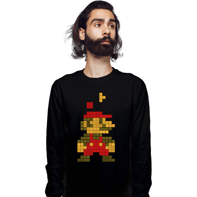 Daily_Deal_Shirts Long Sleeve Shirts, Unisex / Small / Black Retro Puzzle