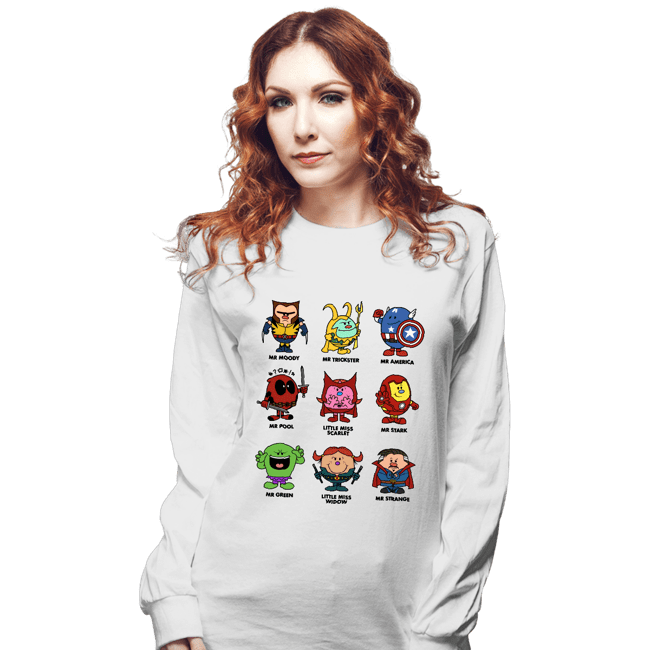 Secret_Shirts Long Sleeve Shirts, Unisex / Small / White Marvels