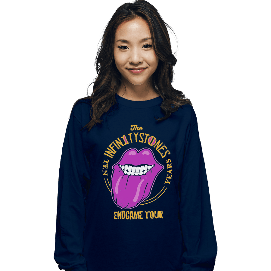 Shirts Long Sleeve Shirts, Unisex / Small / Navy Stones End Game Tour