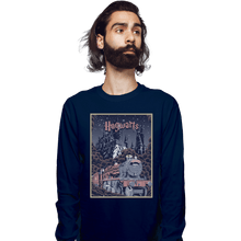 Load image into Gallery viewer, Shirts Long Sleeve Shirts, Unisex / Small / Navy Visit Hogwarts
