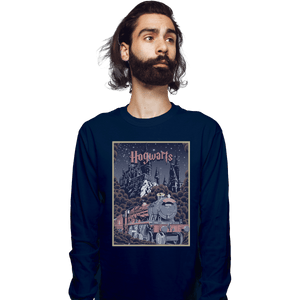 Shirts Long Sleeve Shirts, Unisex / Small / Navy Visit Hogwarts