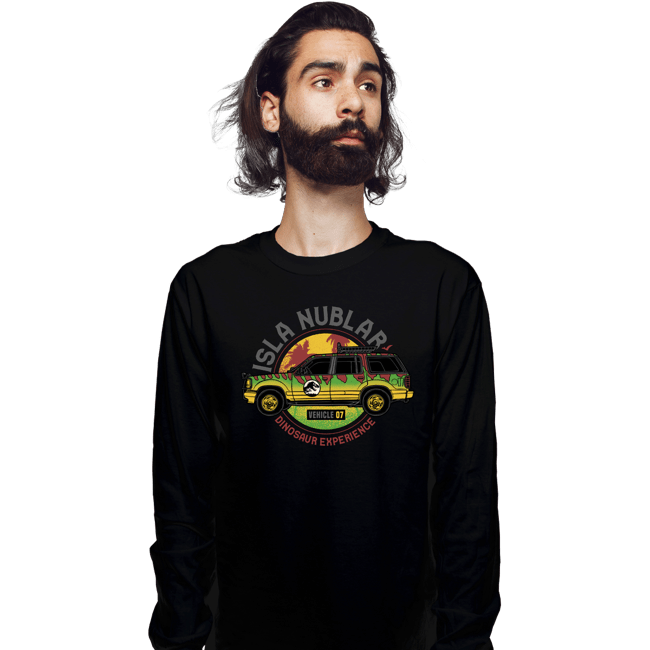 Daily_Deal_Shirts Long Sleeve Shirts, Unisex / Small / Black Isla Nublar Experience