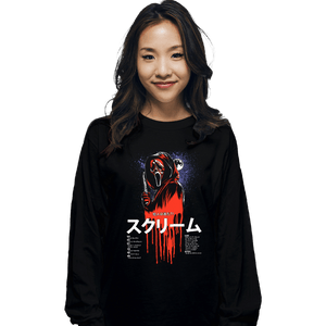 Daily_Deal_Shirts Long Sleeve Shirts, Unisex / Small / Black Scream JP