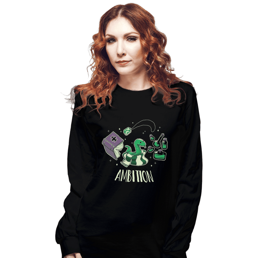Shirts Long Sleeve Shirts, Unisex / Small / Black Ambition