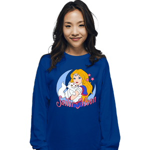 Secret_Shirts Long Sleeve Shirts, Unisex / Small / Royal Blue USA Sailor Moon
