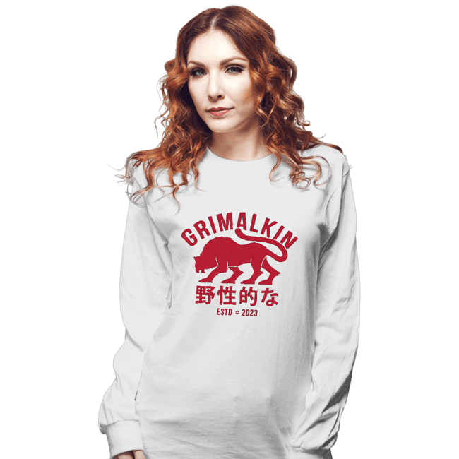 Shirts Long Sleeve Shirts, Unisex / Small / White Grimalkin