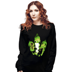 Daily_Deal_Shirts Long Sleeve Shirts, Unisex / Small / Black Dilophosaurus Footprint