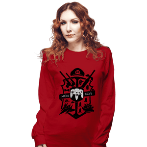 Shirts Long Sleeve Shirts, Unisex / Small / Red House Of 64 Crest