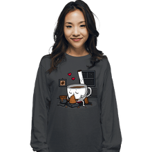 Load image into Gallery viewer, Secret_Shirts Long Sleeve Shirts, Unisex / Small / Charcoal Coffee And Cigarette
