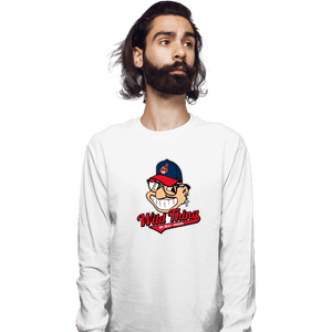 Shirts Long Sleeve Shirts, Unisex / Small / White Wild Thing