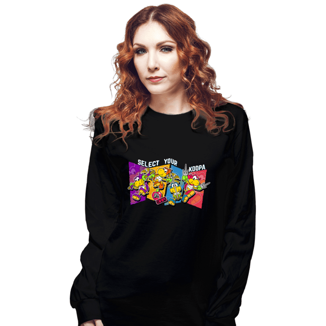 Secret_Shirts Long Sleeve Shirts, Unisex / Small / Black Koopa Ninjas