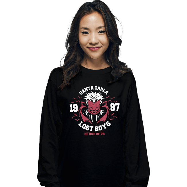 Daily_Deal_Shirts Long Sleeve Shirts, Unisex / Small / Black Santa Carla Boys