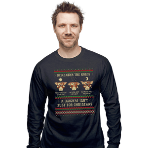 Daily_Deal_Shirts Long Sleeve Shirts, Unisex / Small / Dark Heather A Mogwai Isn't Just For Christmas