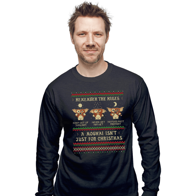 Daily_Deal_Shirts Long Sleeve Shirts, Unisex / Small / Dark Heather A Mogwai Isn't Just For Christmas