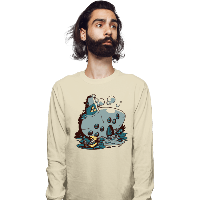 Shirts Long Sleeve Shirts, Unisex / Small / Natural Ocarina Resting Cabin