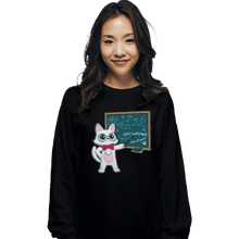 Load image into Gallery viewer, Shirts Long Sleeve Shirts, Unisex / Small / Black Scientist Cat
