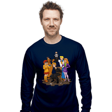 Load image into Gallery viewer, Secret_Shirts Long Sleeve Shirts, Unisex / Small / Navy Scooby Suprise
