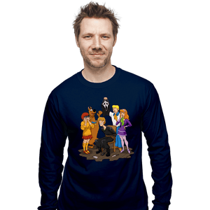 Secret_Shirts Long Sleeve Shirts, Unisex / Small / Navy Scooby Suprise