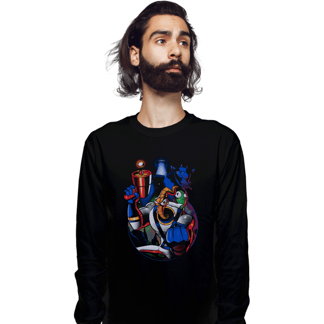 Shirts Long Sleeve Shirts, Unisex / Small / Black Groovy Earthworm
