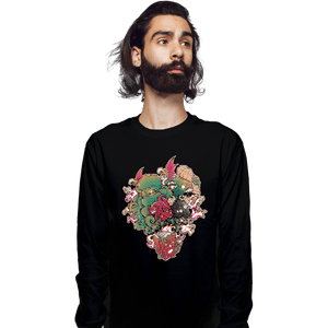 Shirts Long Sleeve Shirts, Unisex / Small / Black Lovecraftian Book