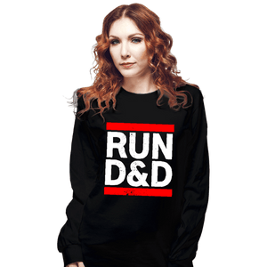 Shirts Long Sleeve Shirts, Unisex / Small / Black Run D&D