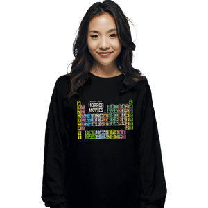 Shirts Long Sleeve Shirts, Unisex / Small / Black The Periodic Table Of Horror