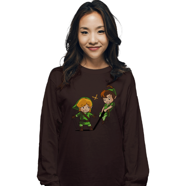 Shirts Long Sleeve Shirts, Unisex / Small / Dark Chocolate Suitable Shadow