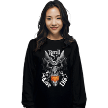 Load image into Gallery viewer, Daily_Deal_Shirts Long Sleeve Shirts, Unisex / Small / Black Dragon Skull Dice

