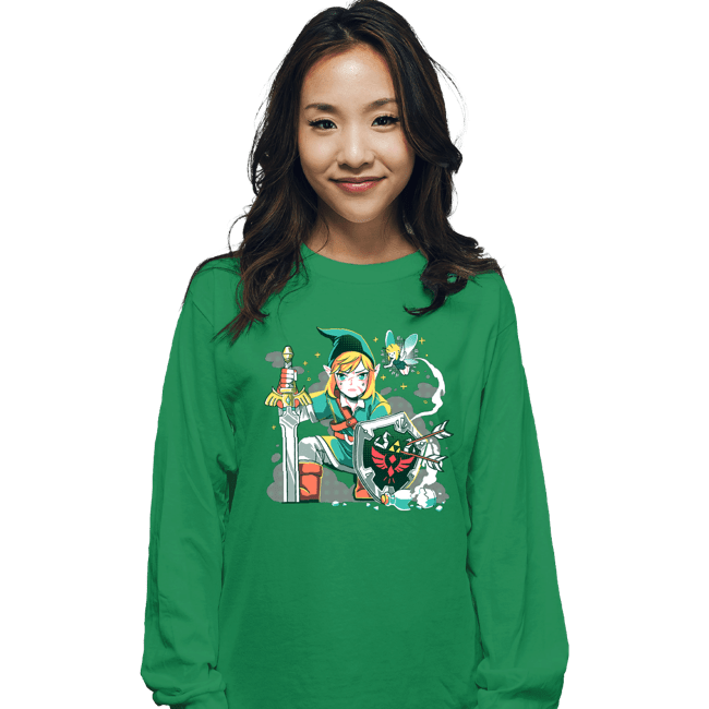 Shirts Long Sleeve Shirts, Unisex / Small / Irish Green Low Health