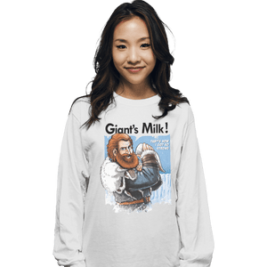 Shirts Long Sleeve Shirts, Unisex / Small / White Giant's Milk!