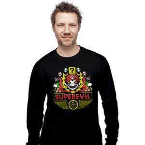 Shirts Long Sleeve Shirts, Unisex / Small / Black Superevil Inferno