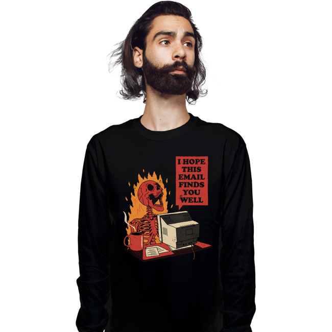 Daily_Deal_Shirts Long Sleeve Shirts, Unisex / Small / Black You Got Mail