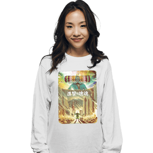 Daily_Deal_Shirts Long Sleeve Shirts, Unisex / Small / White Attack On Katamari